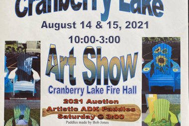 cranberry lake art show poster