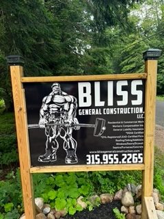 Image of Bliss Construction business sign